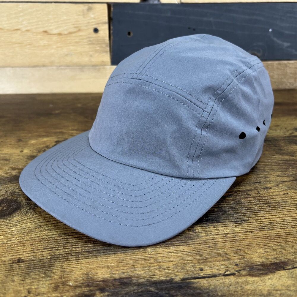 Athletic Works 5 Panel Blank Gray Adjustable Hat Baseball Cap